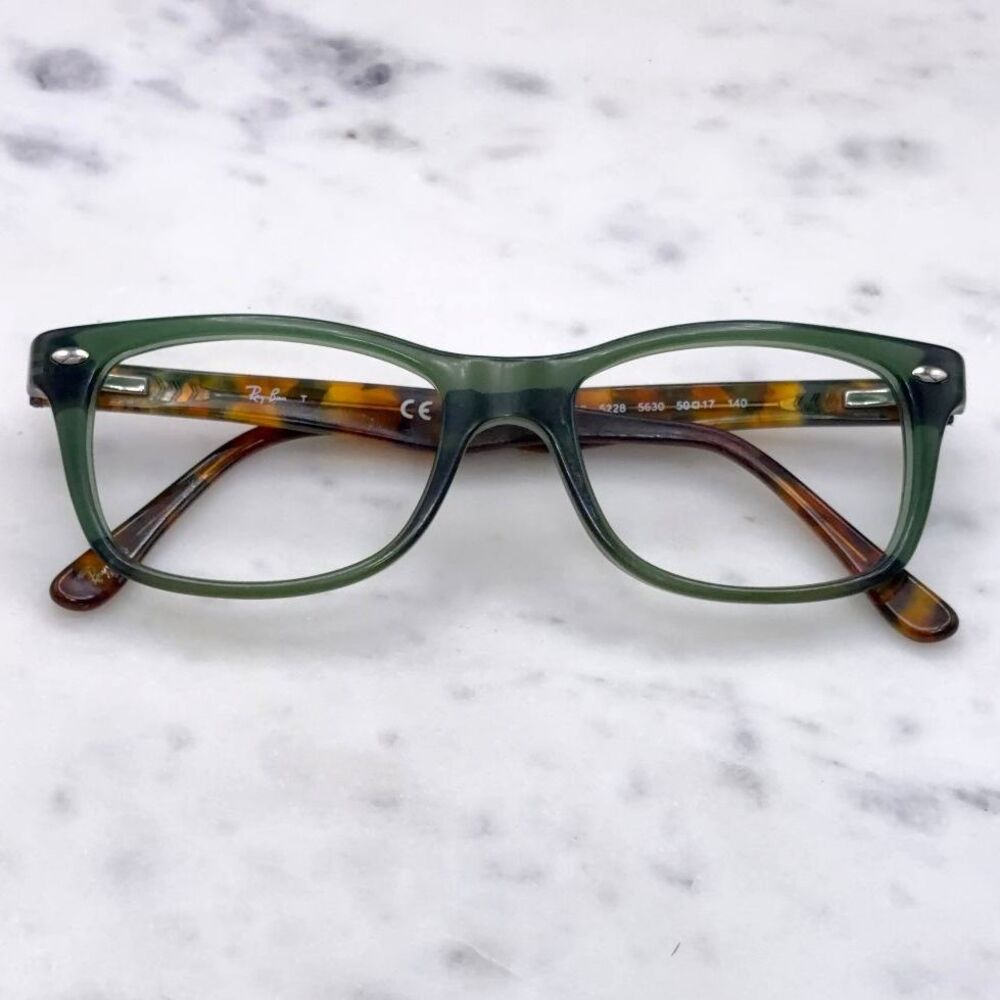 Ray-Ban RB5228 Clear Green Havana Tortoise 5630 Eyeglass 50-17-140 FRAMES ONLY